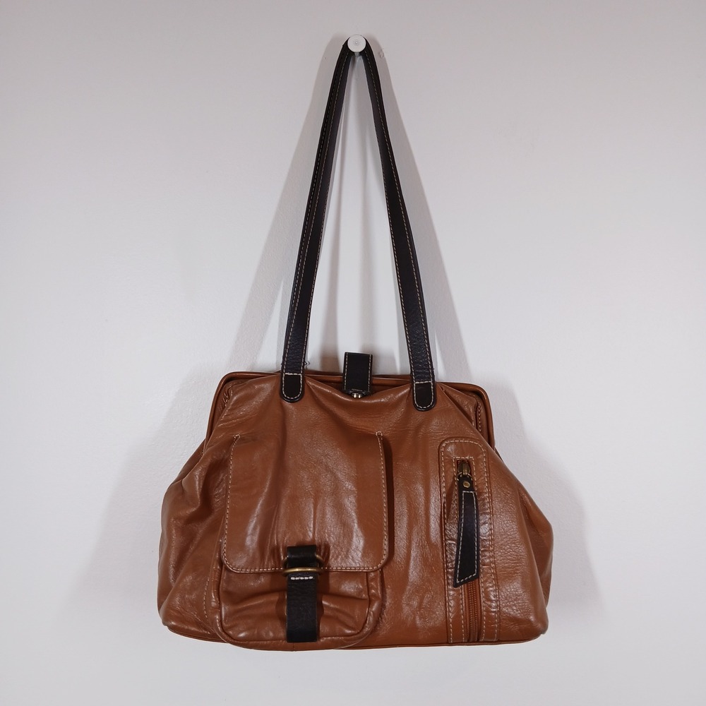 NorthStyle Shoulder Bag Women Leather Brown Vintage Boho Classic Chic